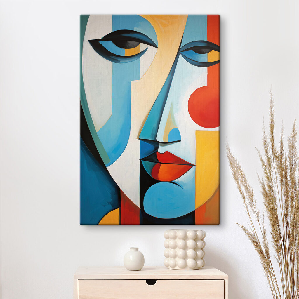 Buntes Gesicht, offene Augen — Interieur 2