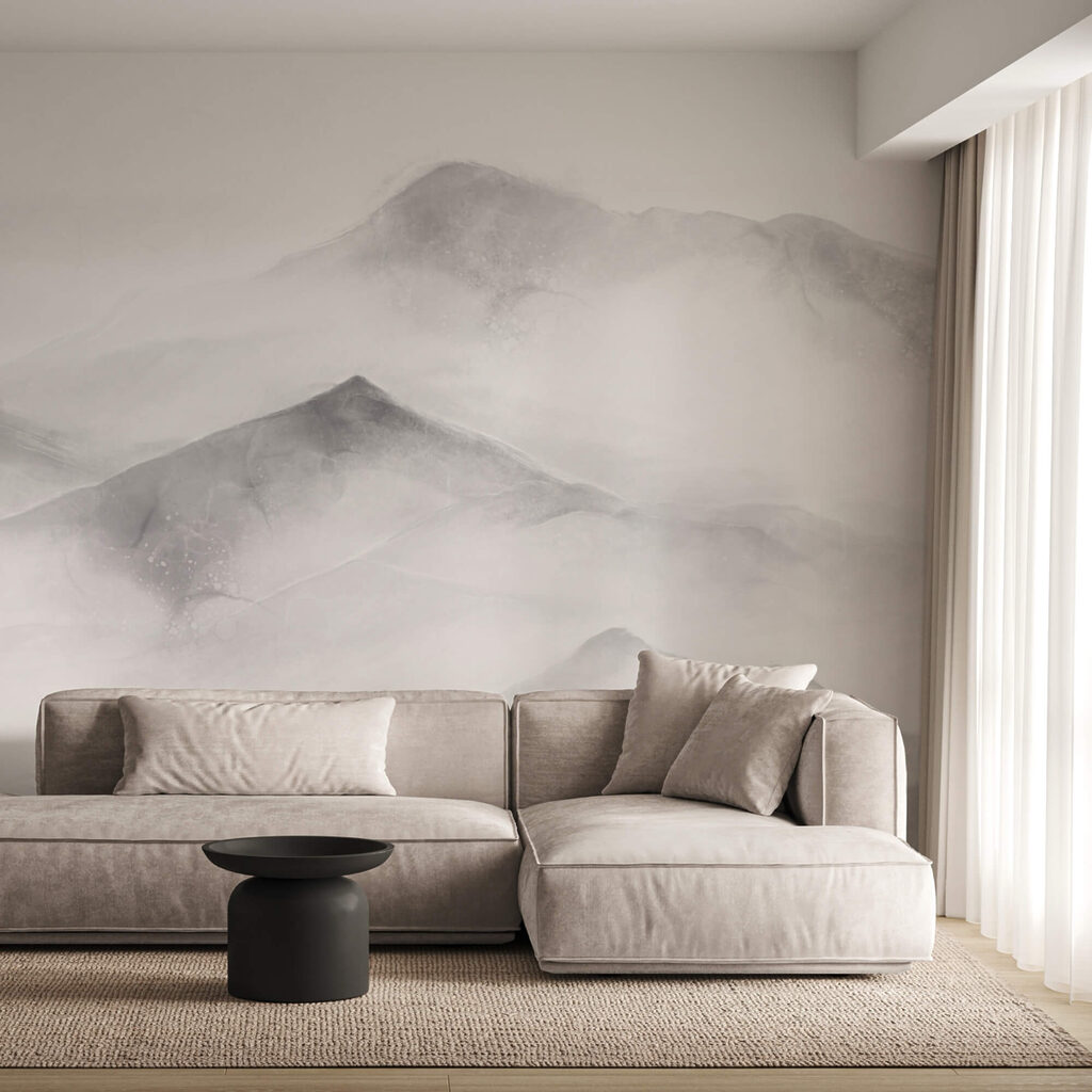 Weiß-graue Bergkette — Interieur 1