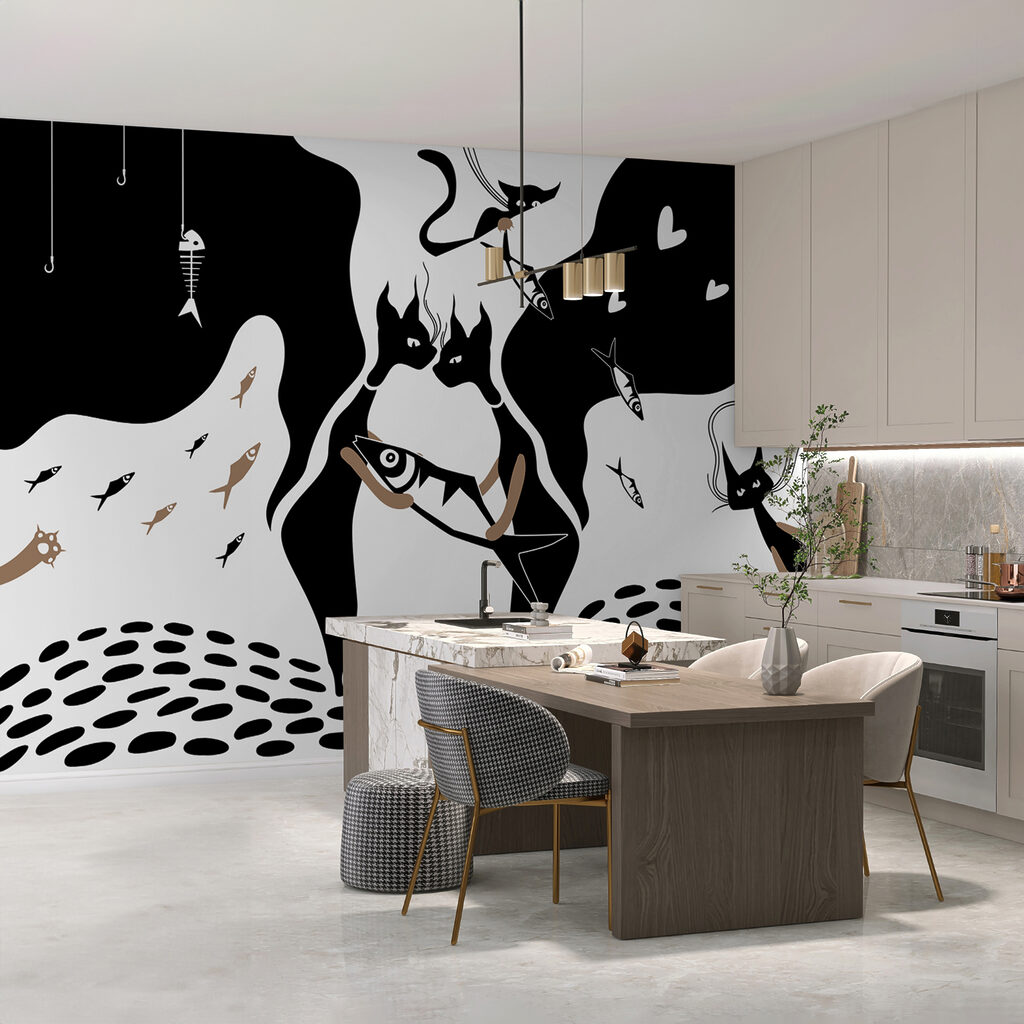 Katzen, Fische und Herzen — Interieur 1