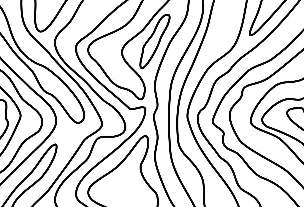 Geschwungenes Liniengeflecht — ganzes Design