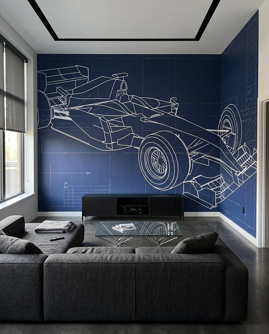 Rennwagen in technischen Linien — Interieur 4