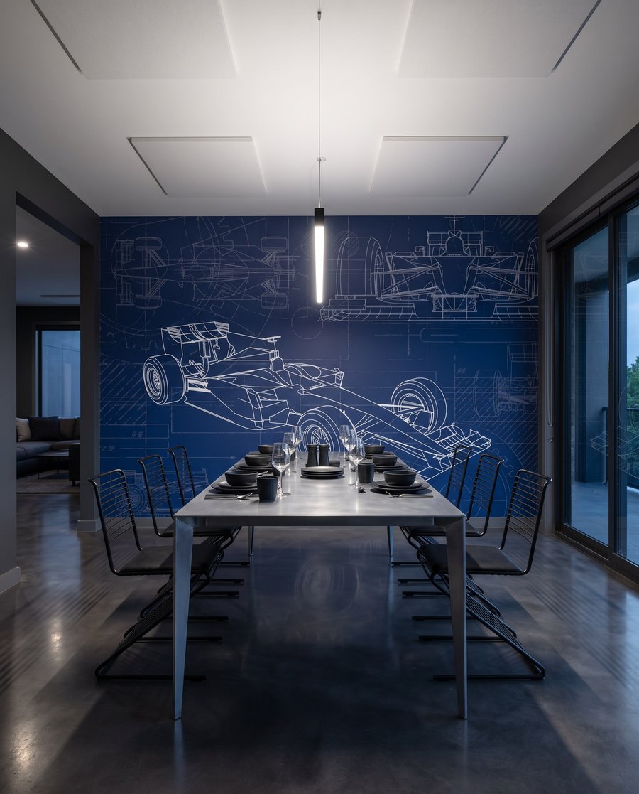 Rennwagen in technischen Linien — Interieur 5