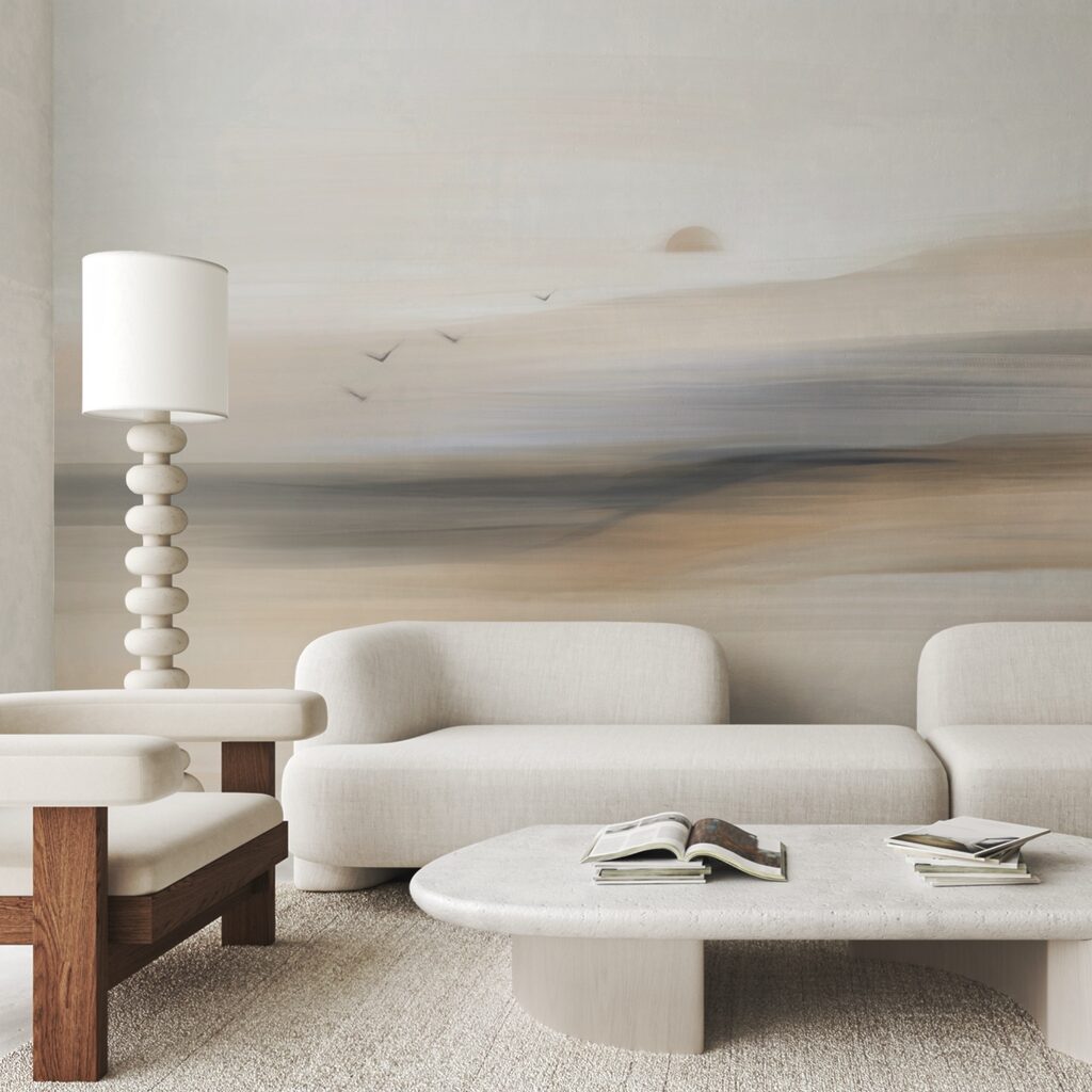 Vögel an fernen Ufern in einem Interieur