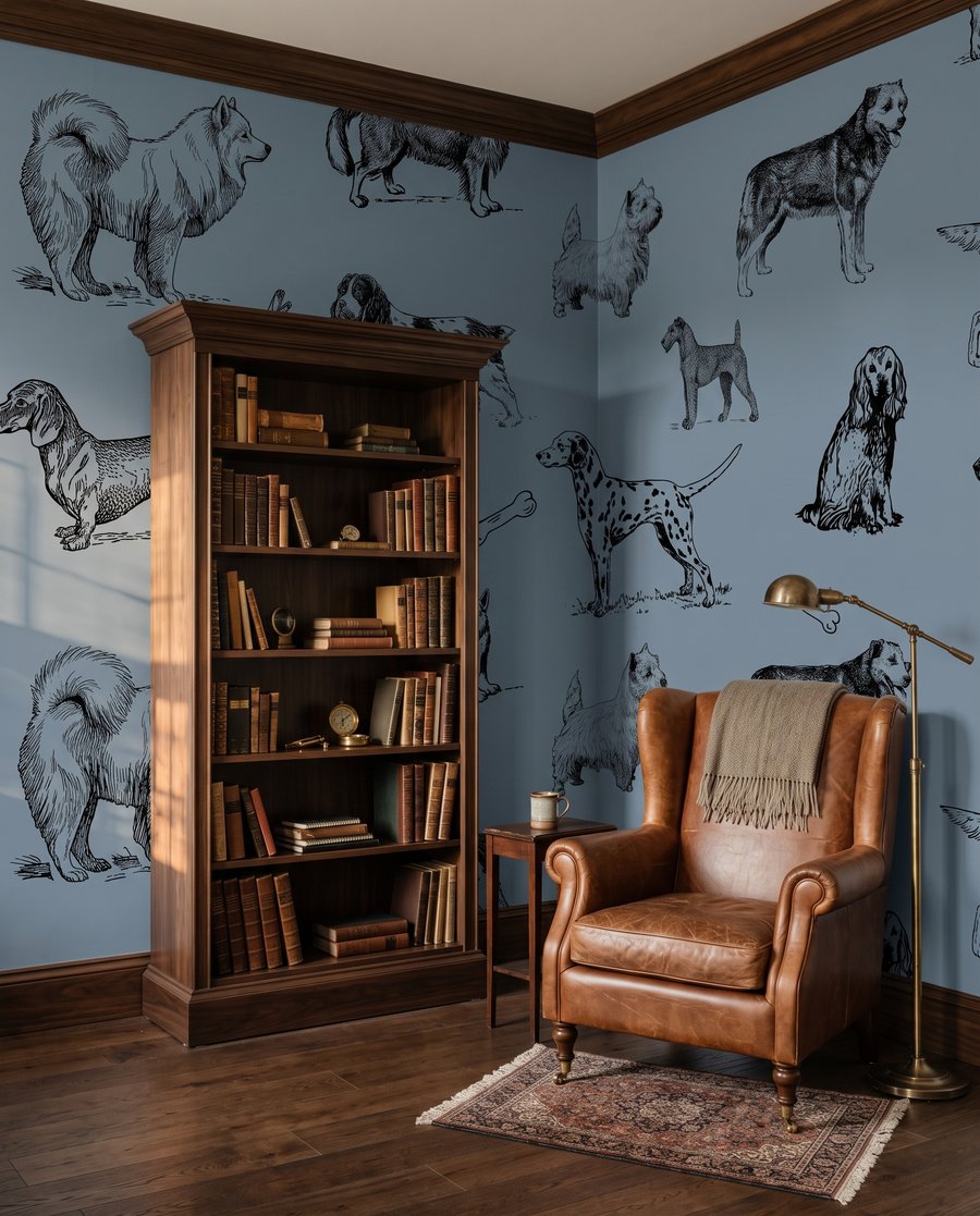 Hunde in feinen Federstrichen — Interieur 5
