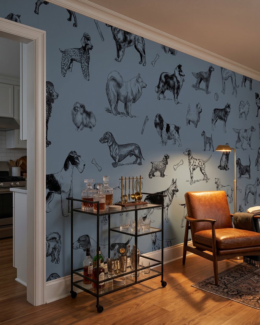 Hunde in feinen Federstrichen — Interieur 6