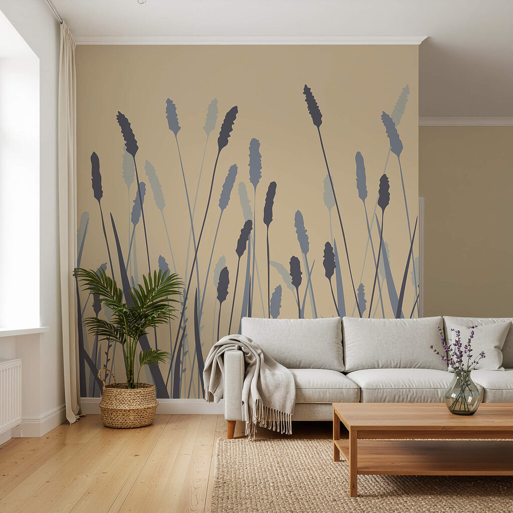 Gräser und Ähren in einem Interieur