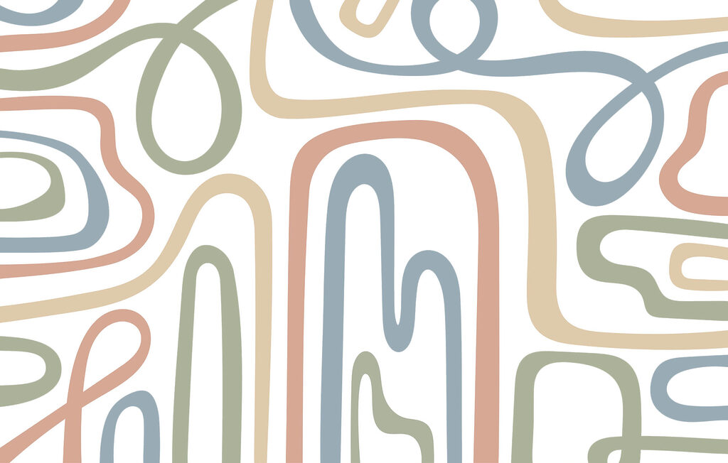 Schweifende Linien — ganzes Design