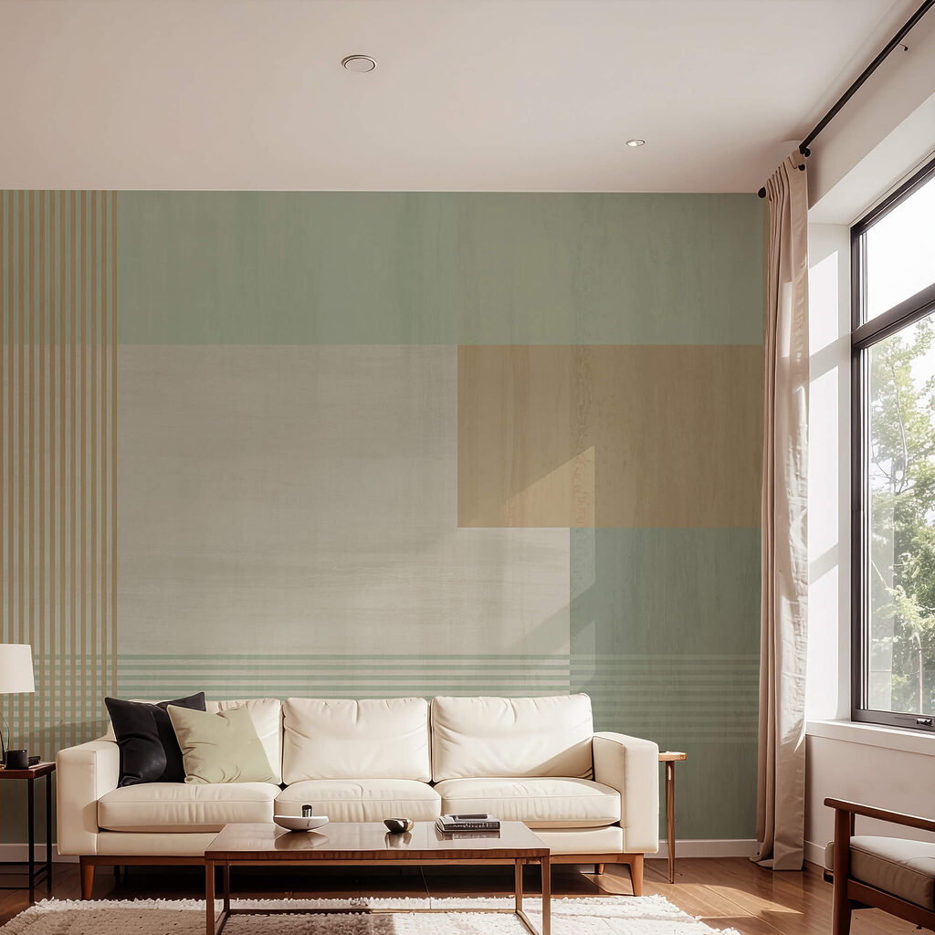 Transparentes Karomuster — Interieur 1