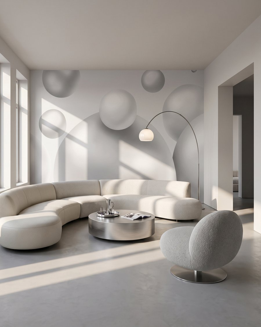 Glänzende Blasen schweben frei — Interieur 3