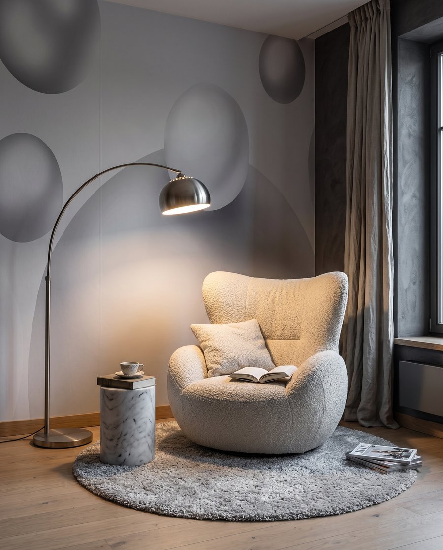 Glänzende Blasen schweben frei — Interieur 4