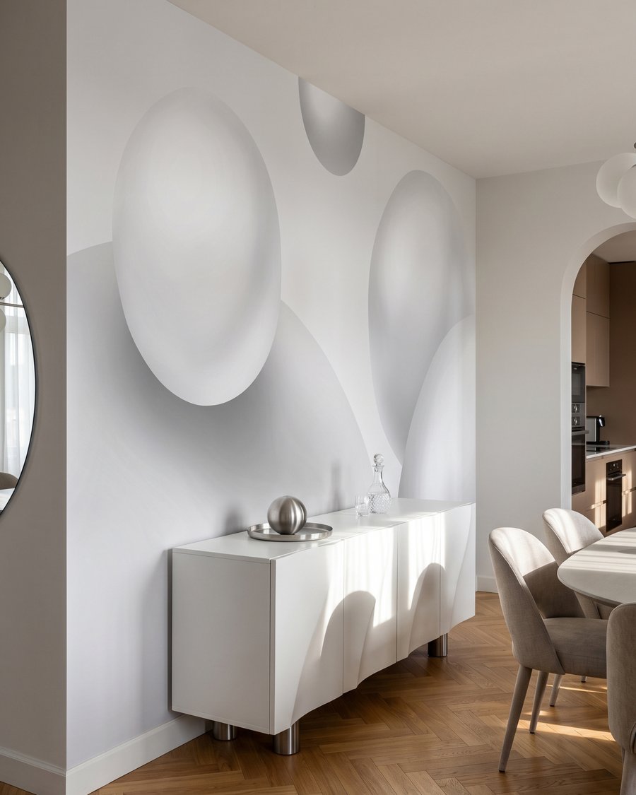 Glänzende Blasen schweben frei — Interieur 1