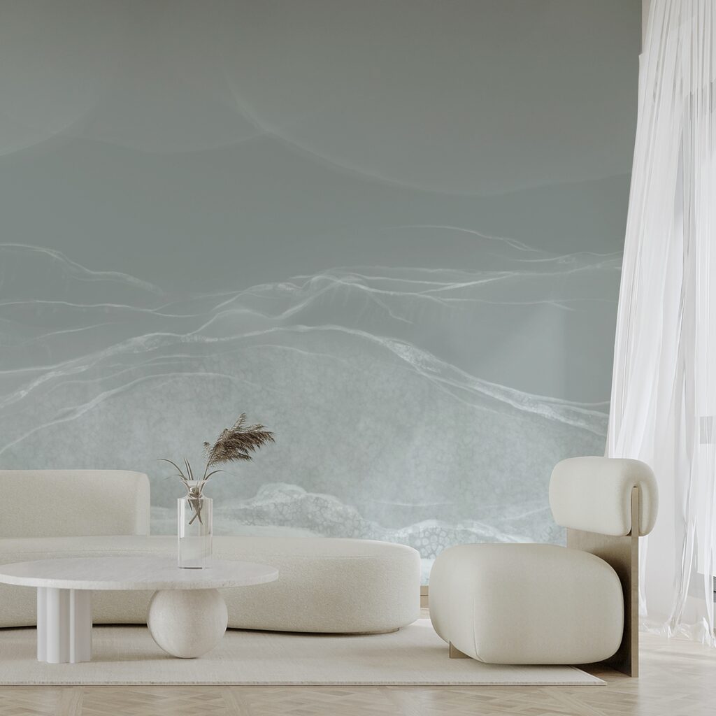 Wellen in stillen Schichten in einem Interieur