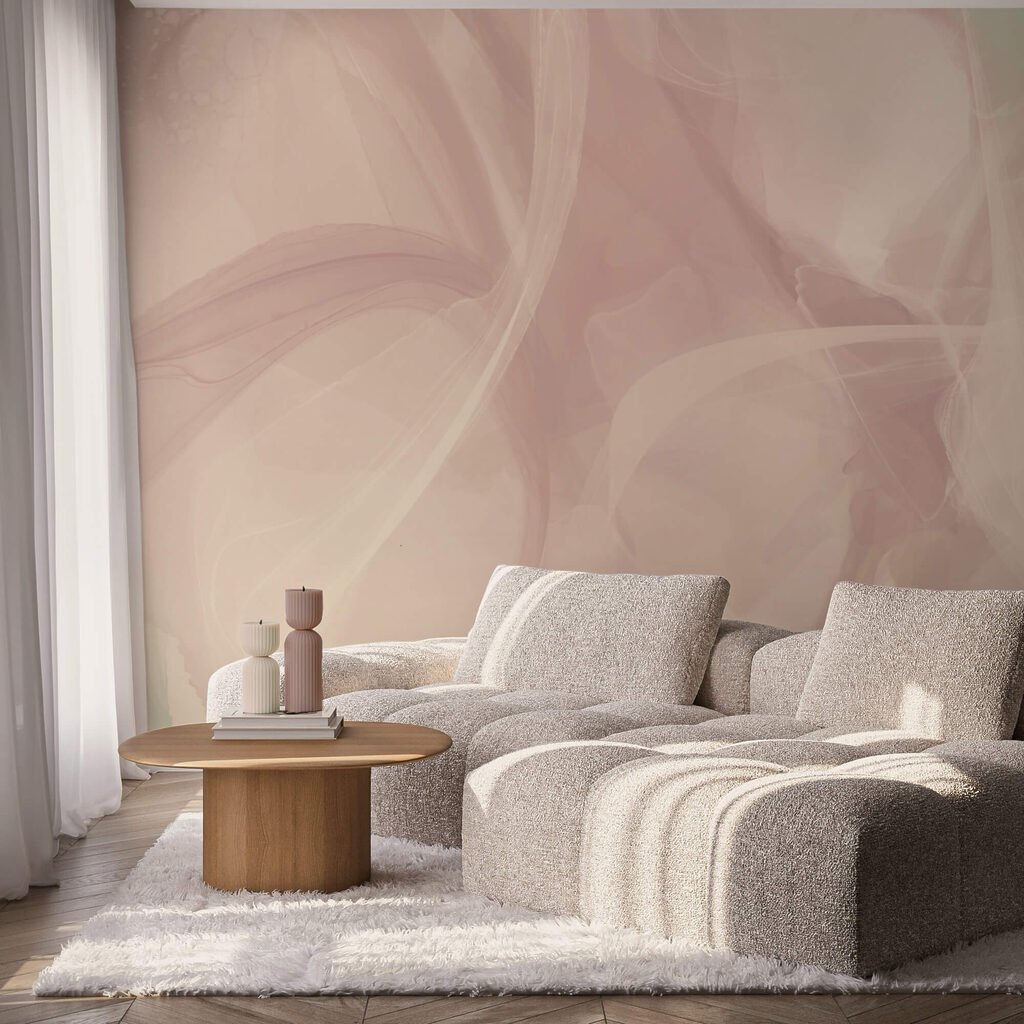 Fließende Schleier in einem Interieur