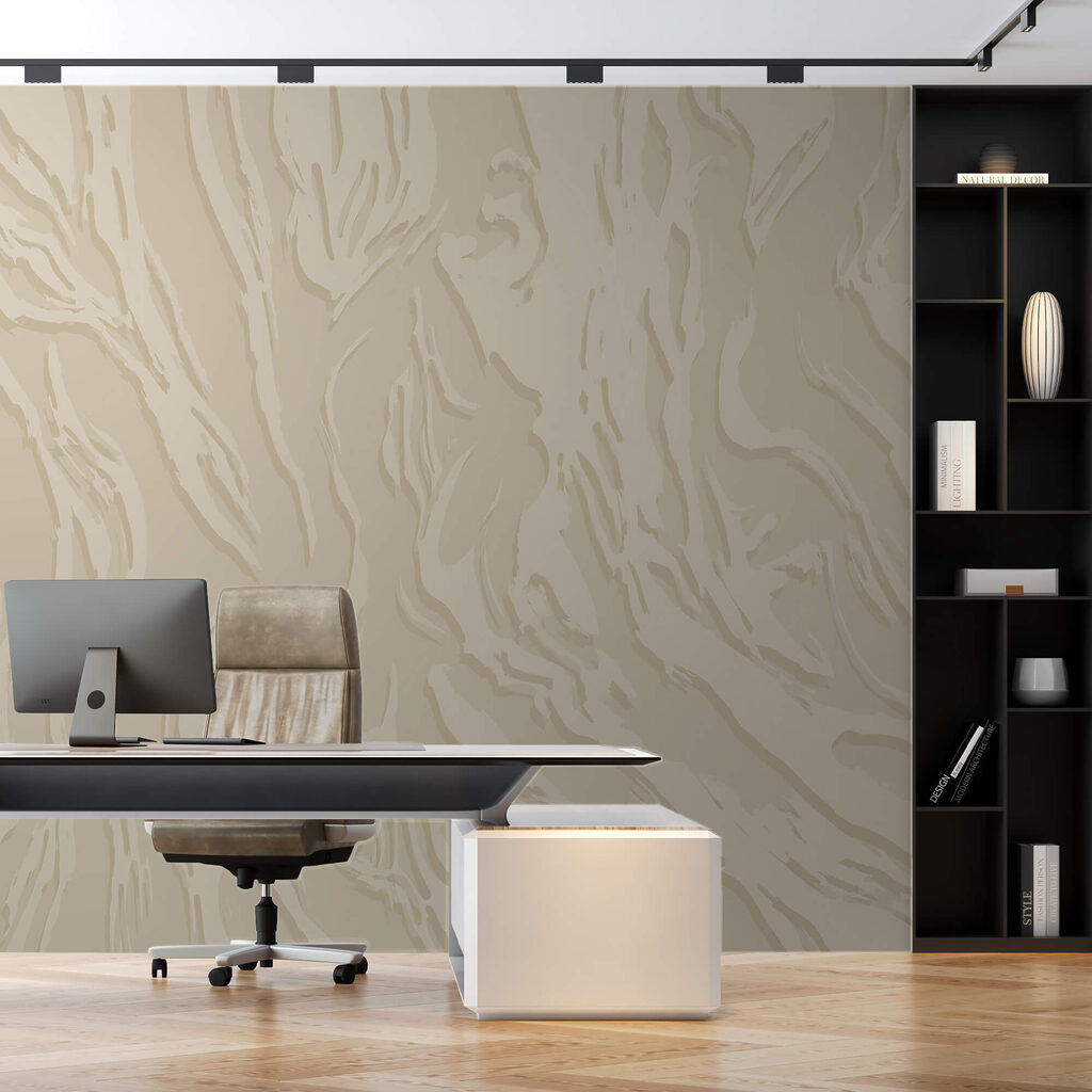 Sandfarbene Adern in einem Interieur