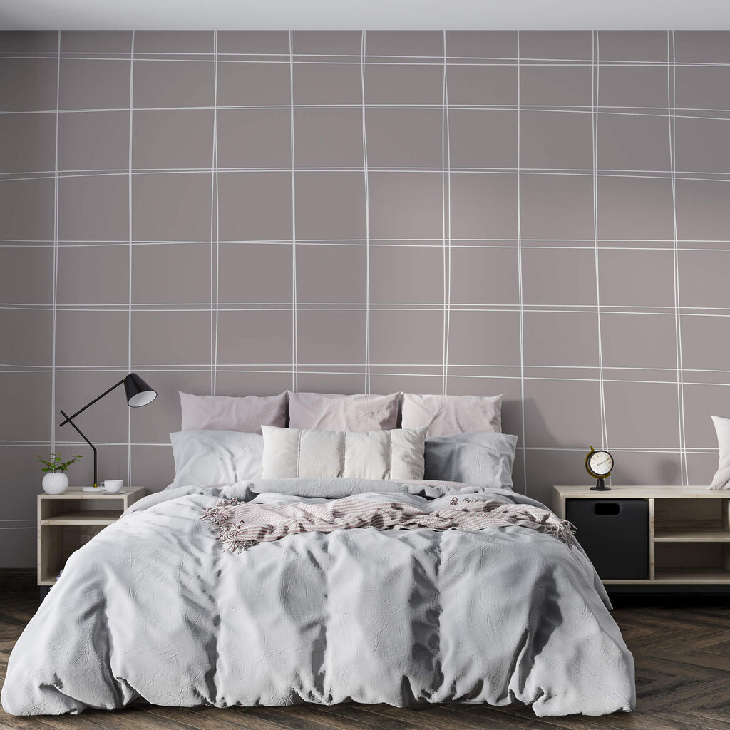 Grau-weißes Raster — Interieur 1