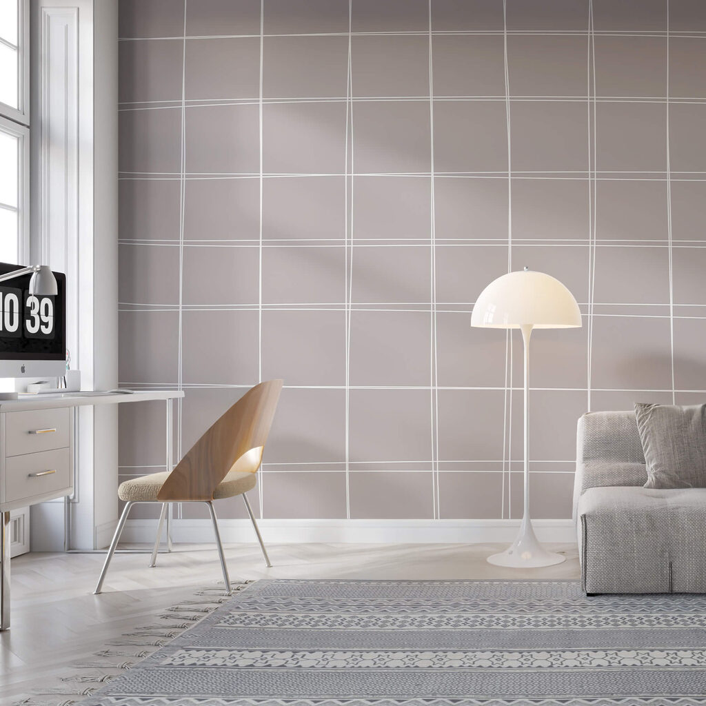 Grau-weißes Raster — Interieur 2