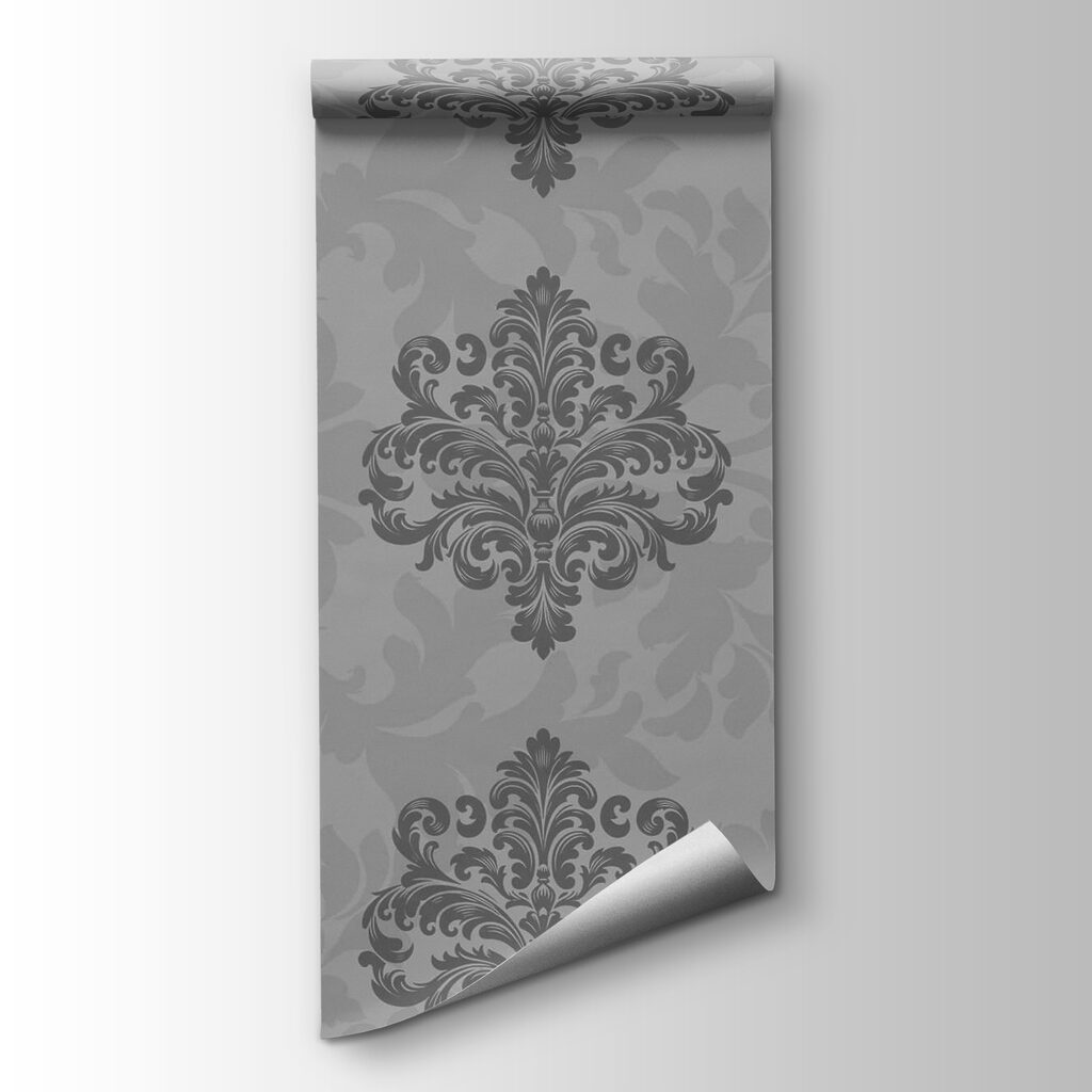 Grau-weiße Ornamente — Produktansicht