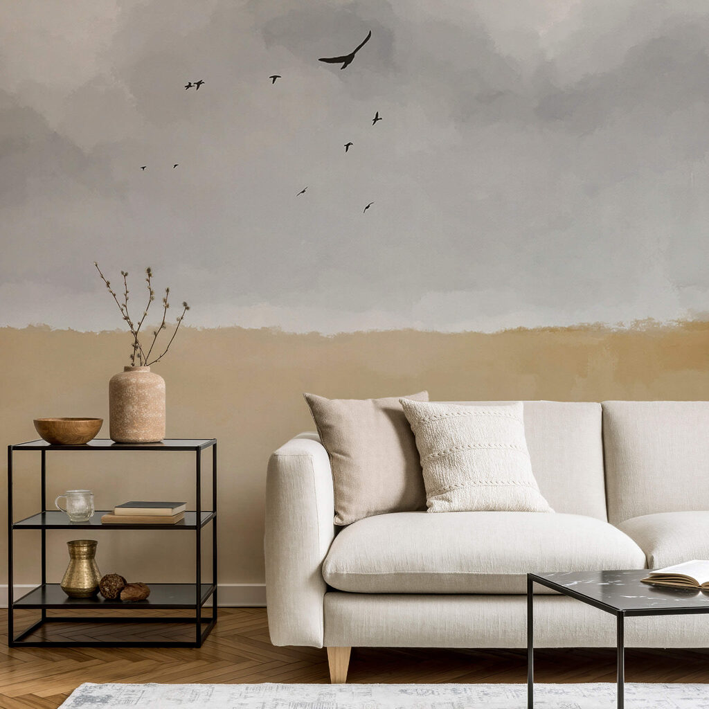 Vögel über der Ebene — Interieur 1