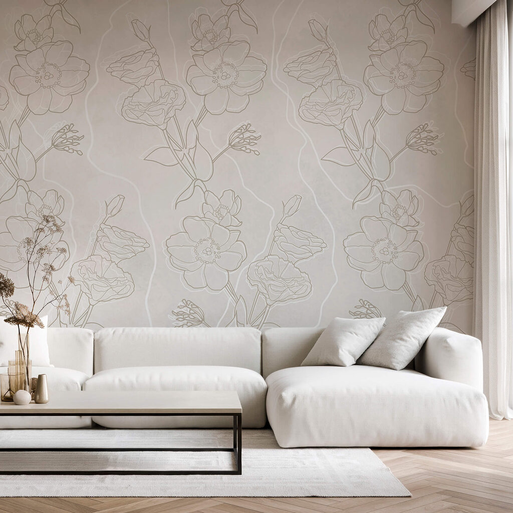 Gezeichnete Blütenzweige — Interieur 1