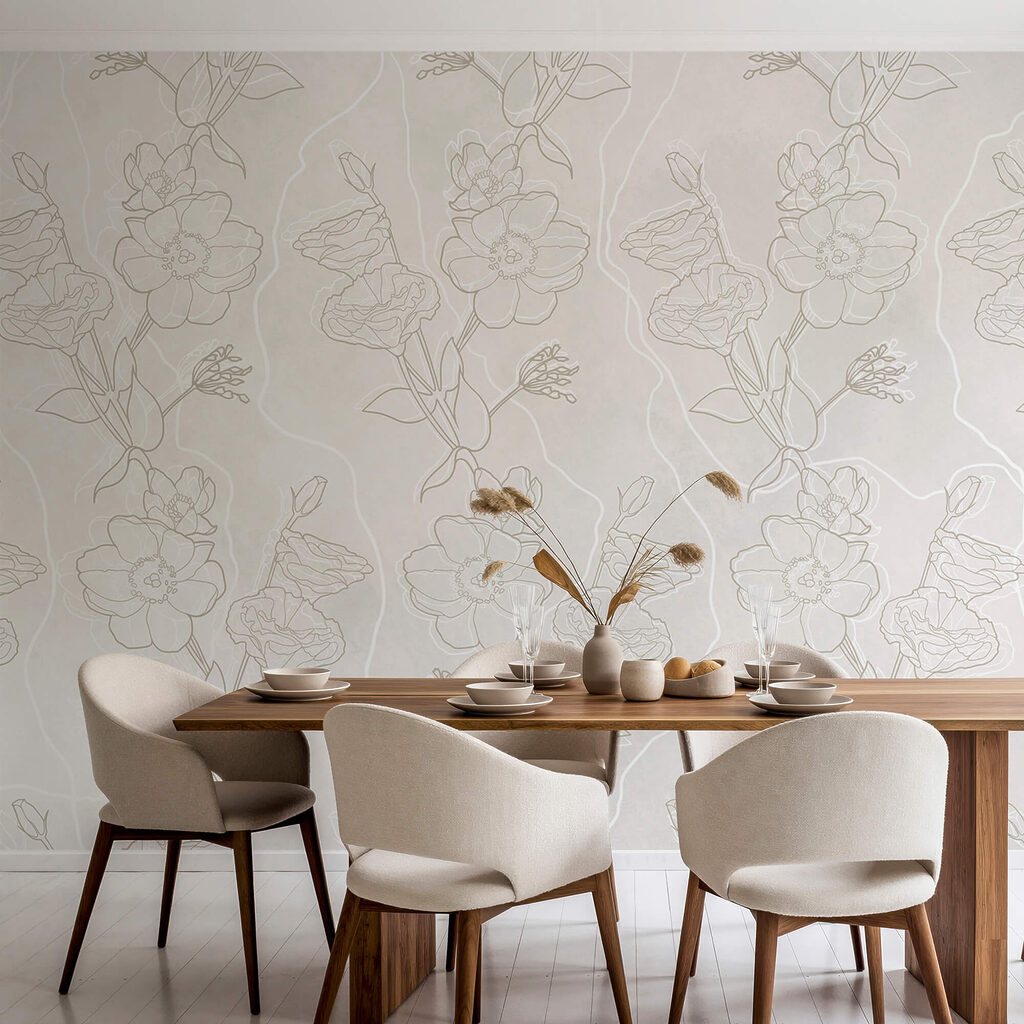 Gezeichnete Blütenzweige — Interieur 2
