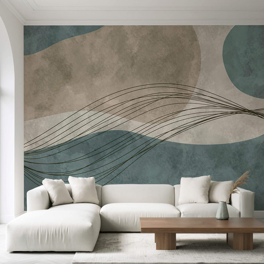 Blauer Kreis mit Linien — Interieur 2