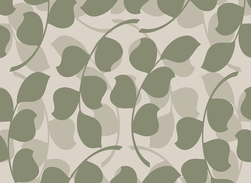 Stilisiertes Blattwerk — ganzes Design