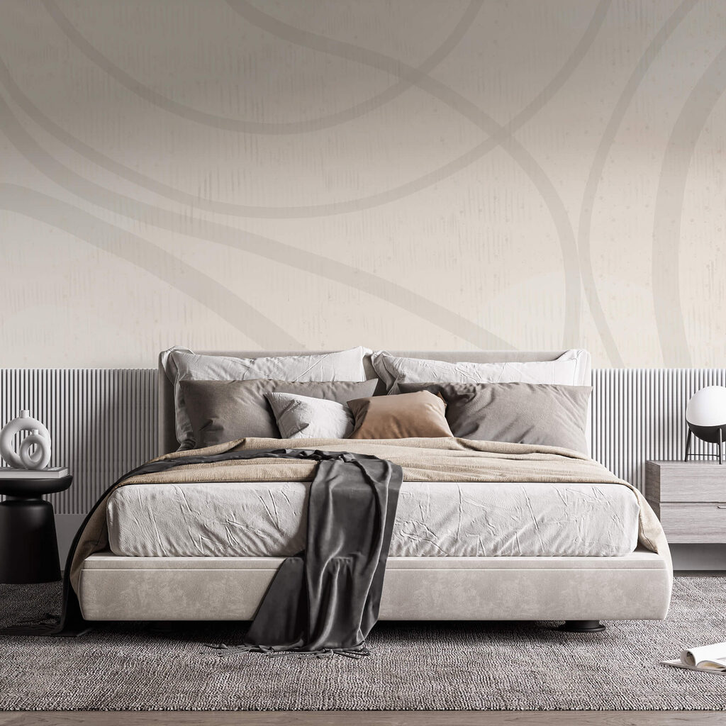 Geschwungene Linien auf Weiß — Interieur 2