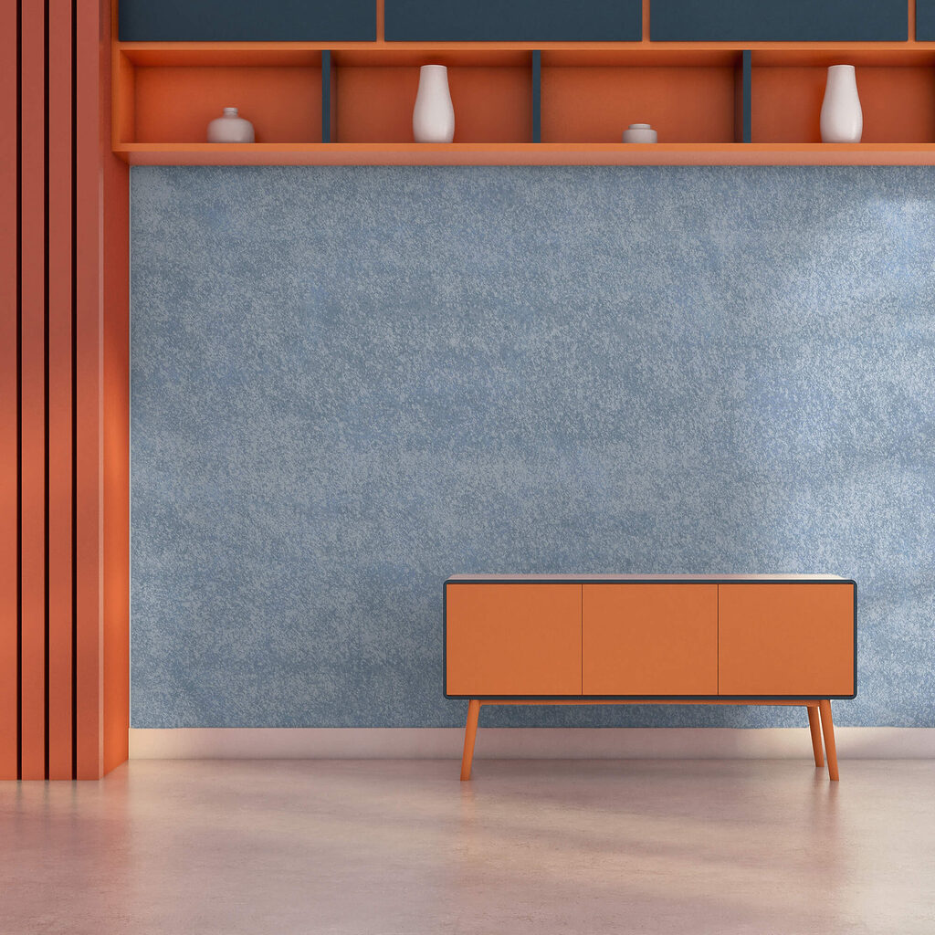 Fein gesprenkelte Farbwolken — Interieur 1