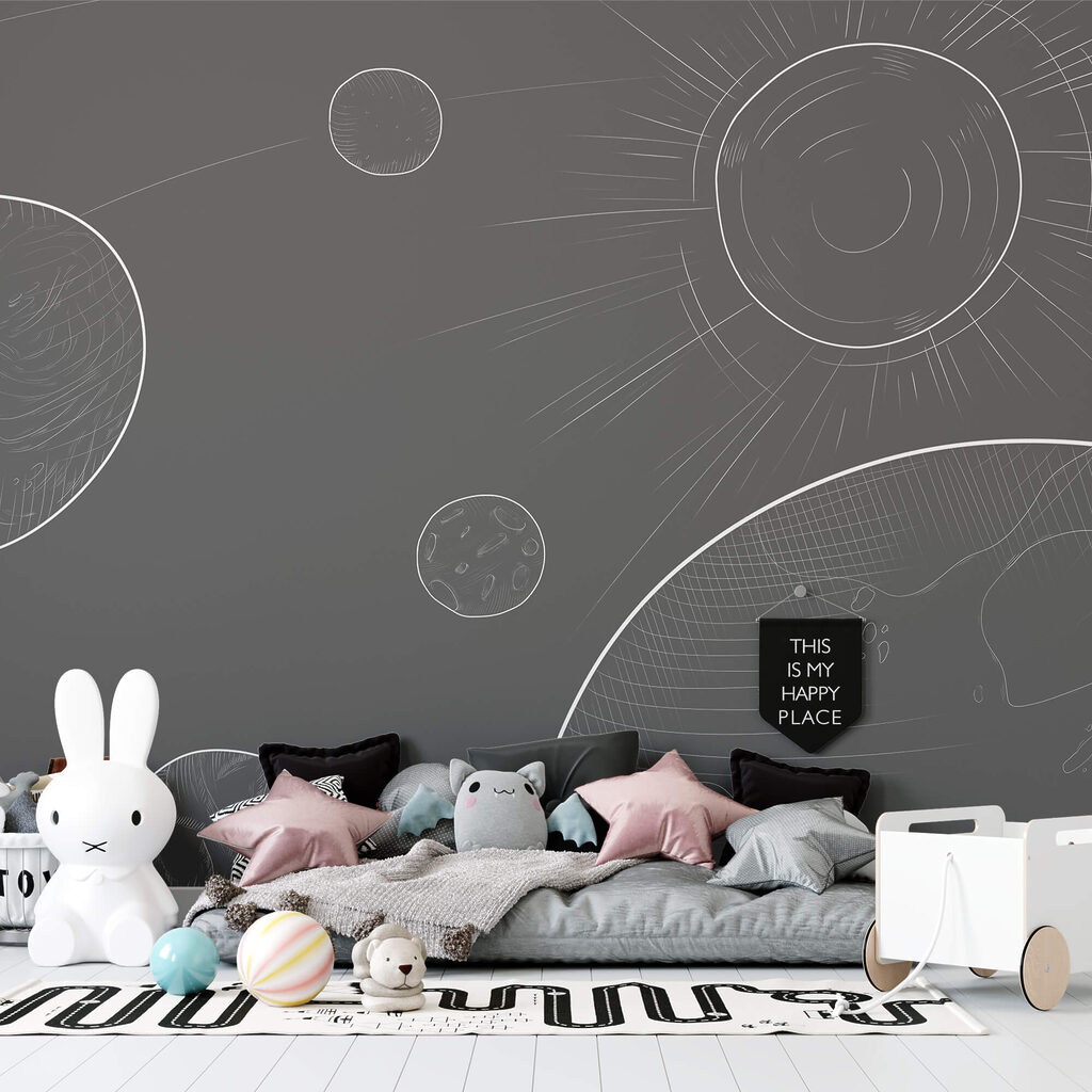 Zwischen den Planeten in einem Interieur