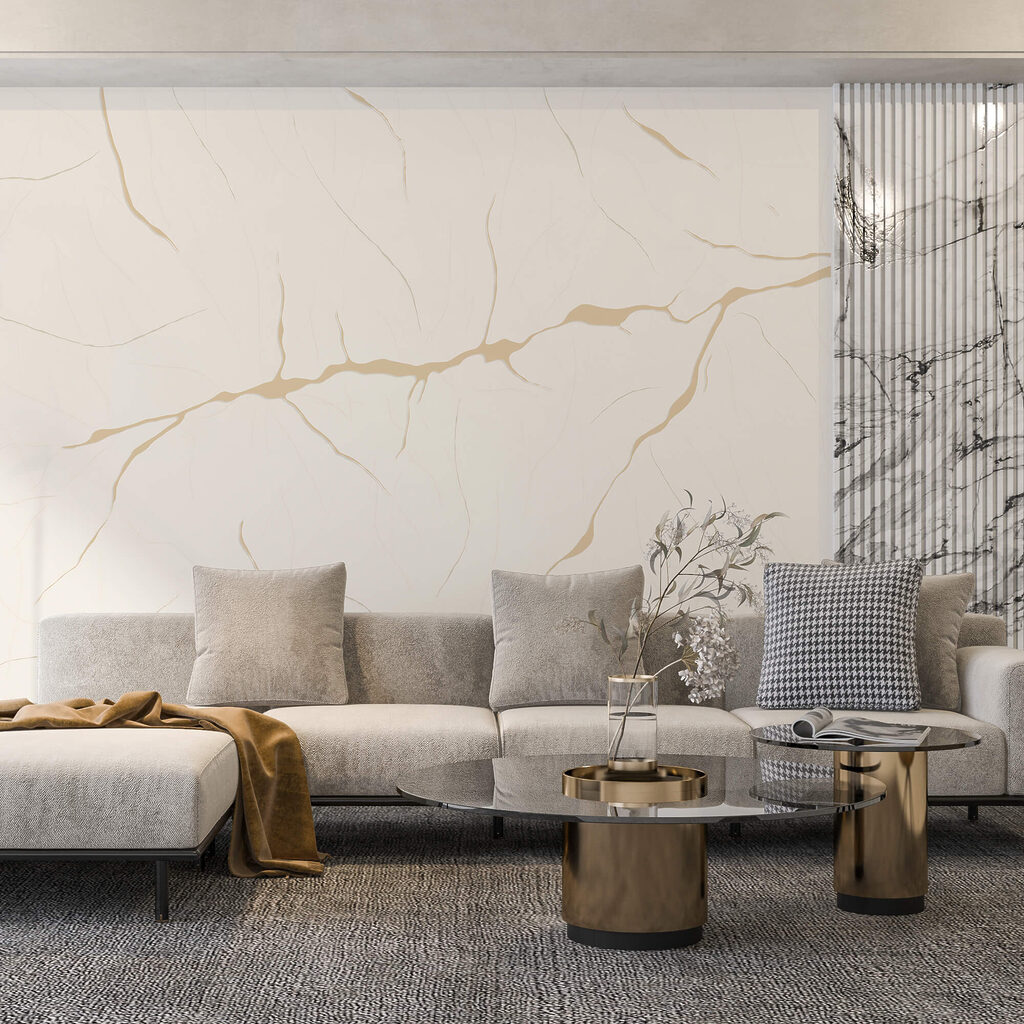 Feine Adern mit Farbakzenten — Interieur 1