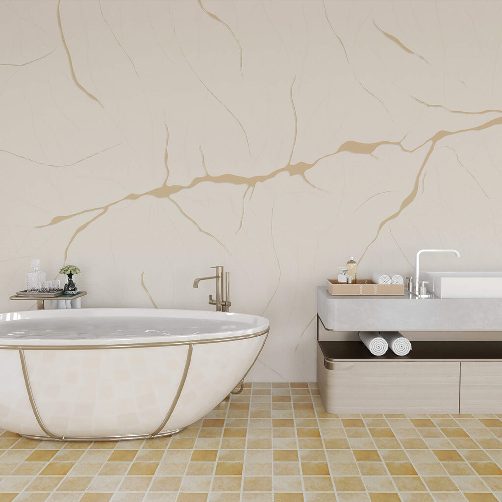 Feine Adern mit Farbakzenten — Interieur 2