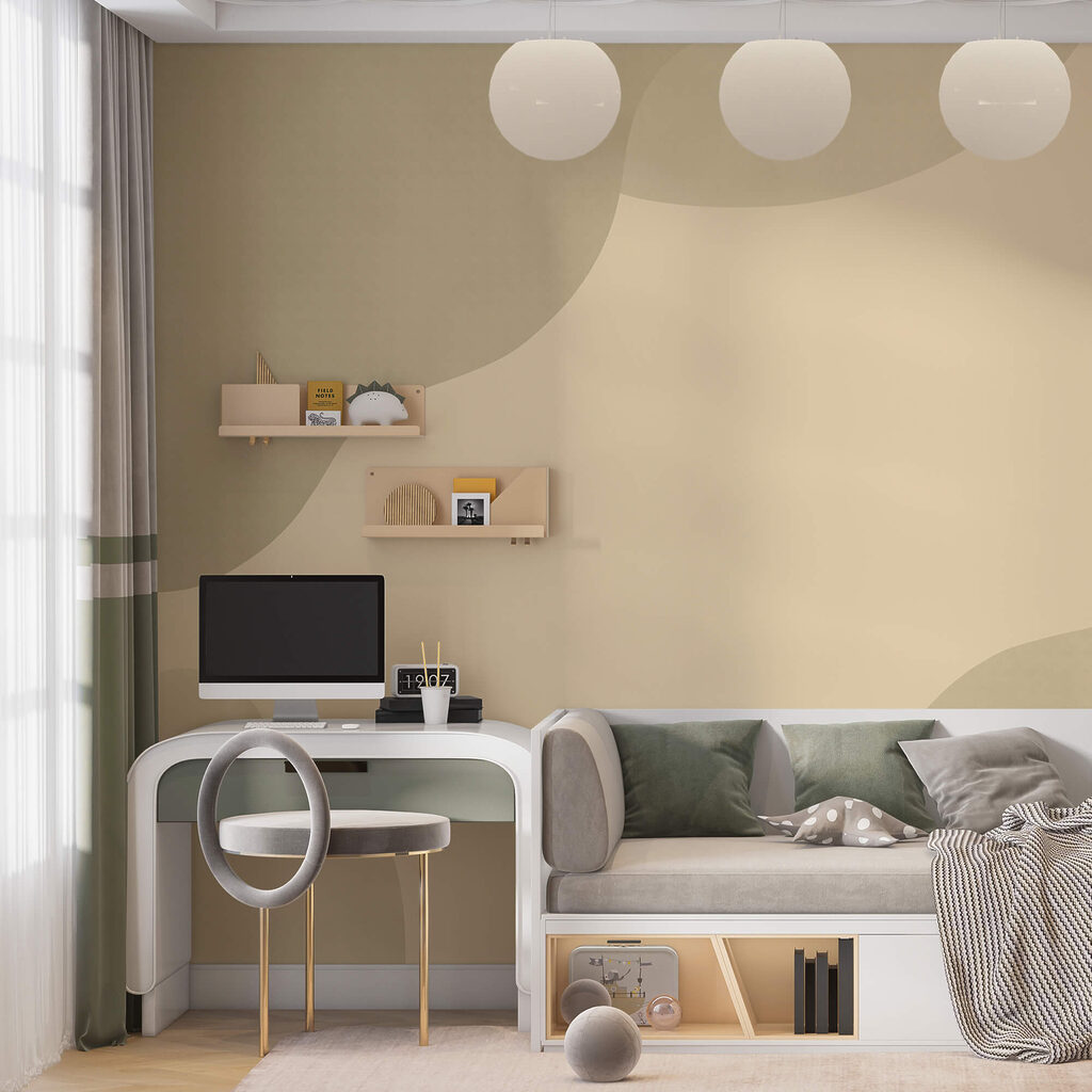 Rundungen in Zartgelb — Interieur 2