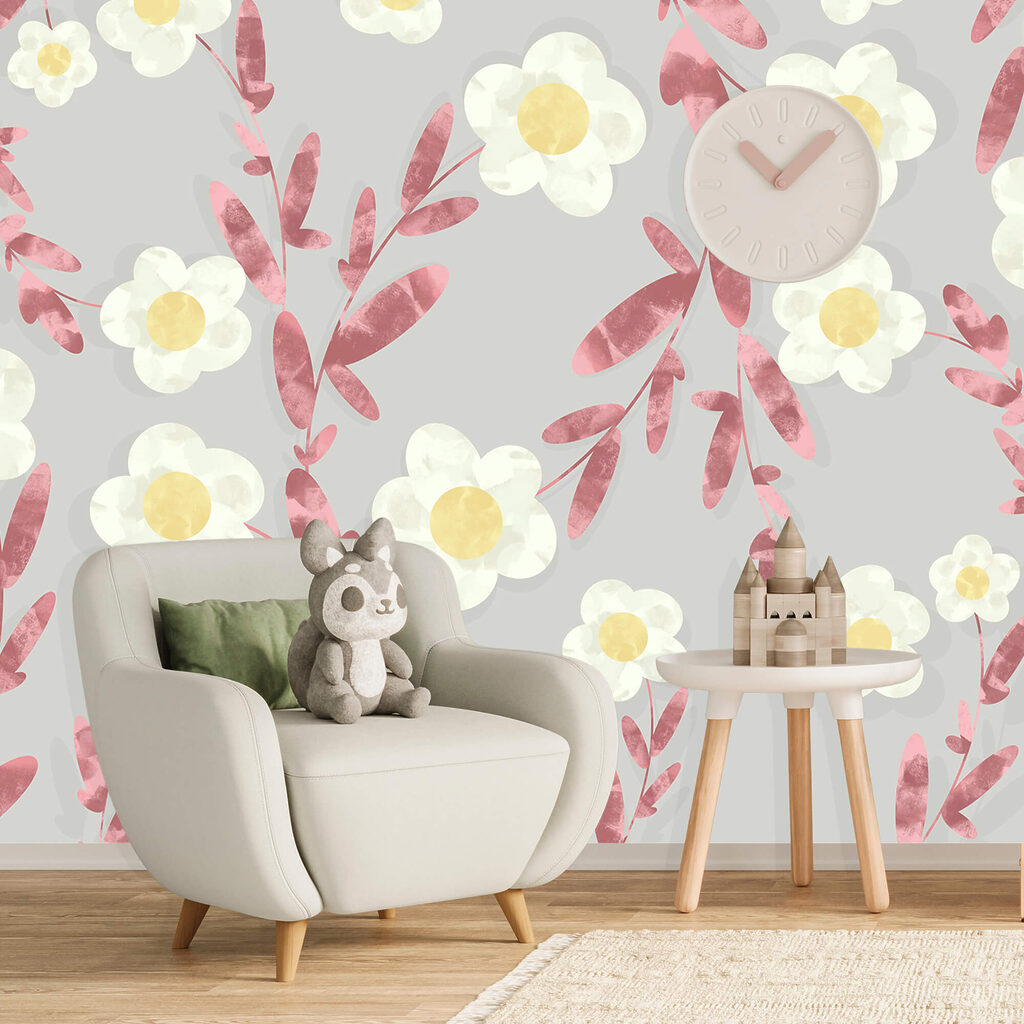 Weiße und gelbe Blüten — Interieur 2