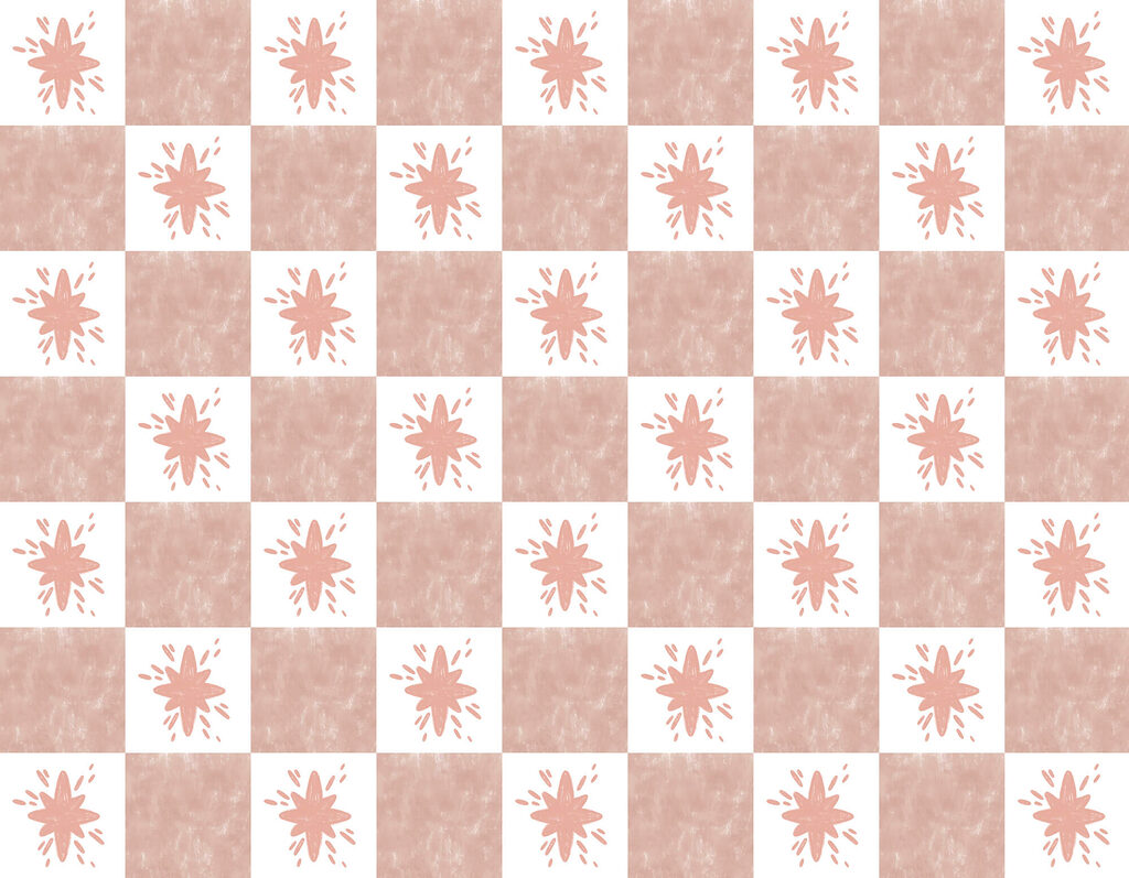 Rosa-weißes Schachbrett — ganzes Design