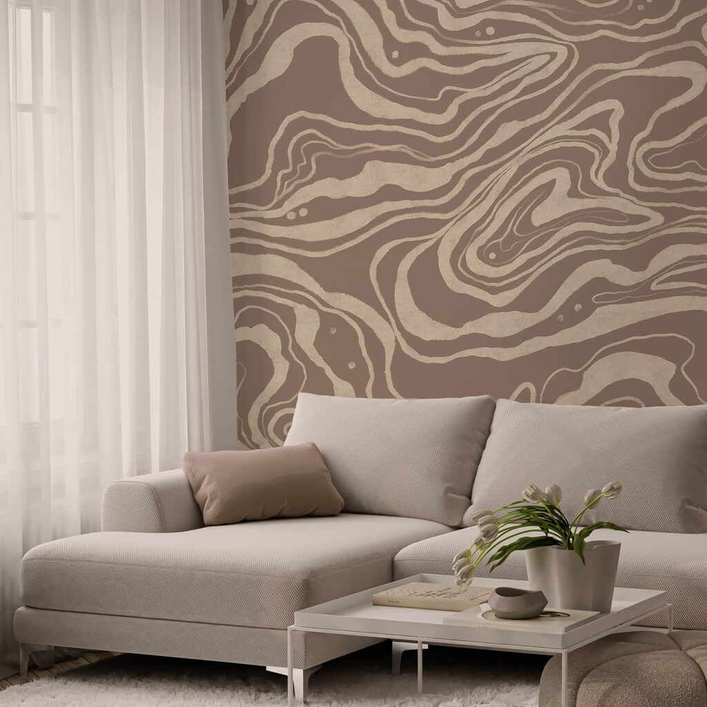 Wellen aus feinen Konturen — Interieur 1