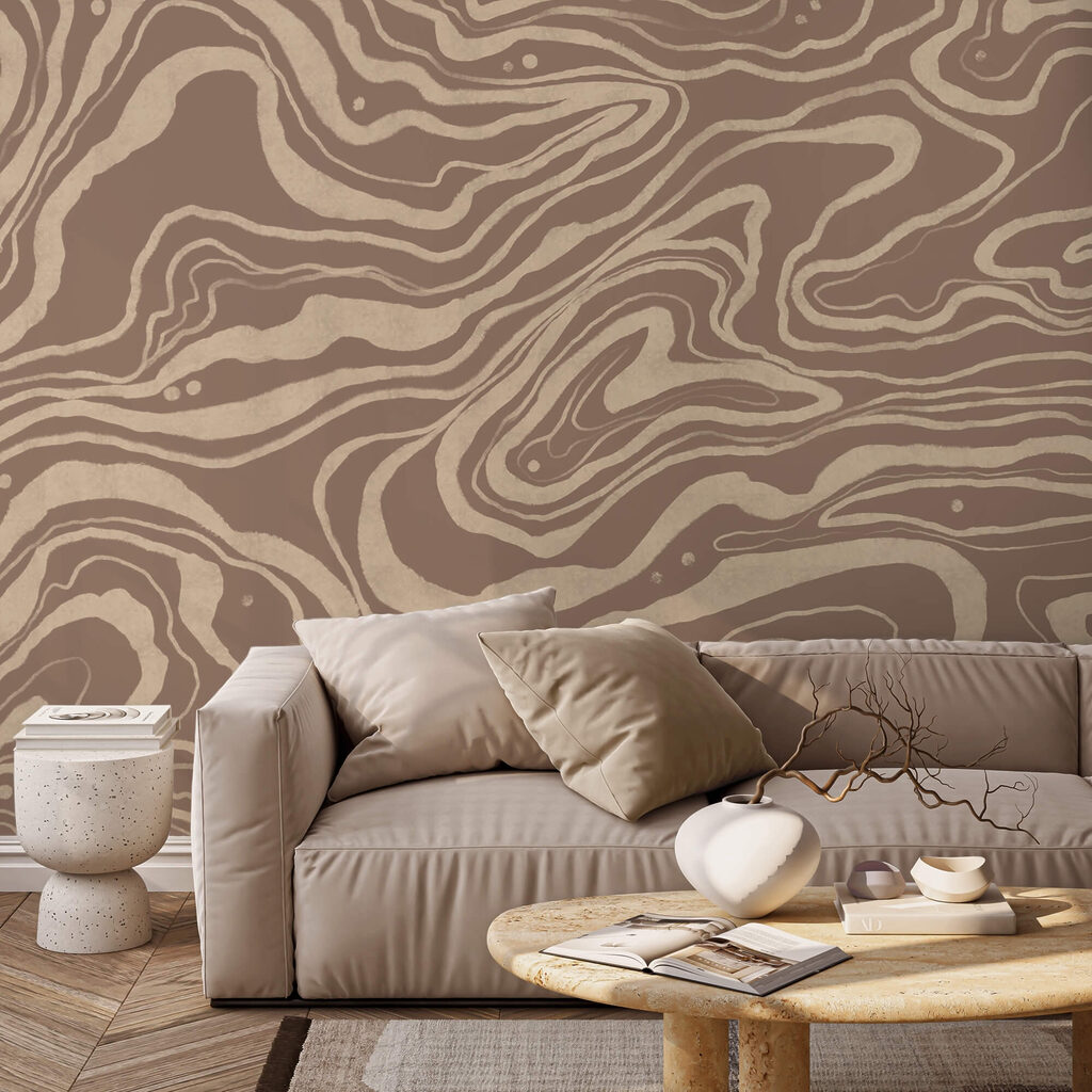 Wellen aus feinen Konturen — Interieur 2
