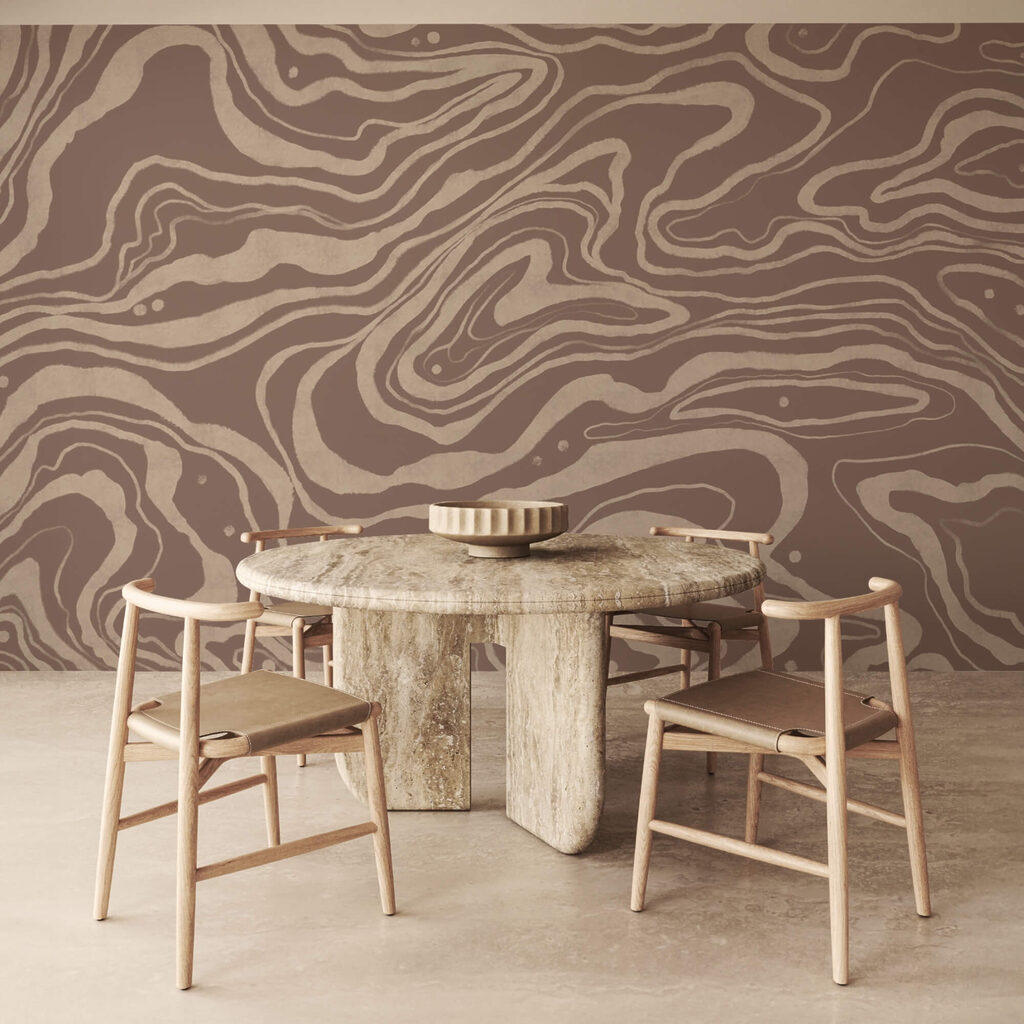Wellen aus feinen Konturen — Interieur 3