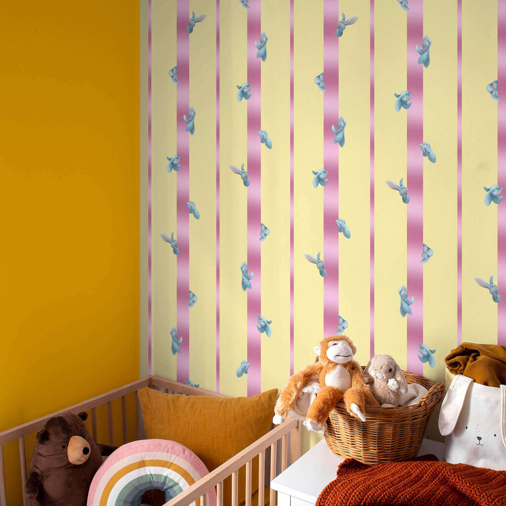 Rosa Blüten in Reihen — Interieur 2
