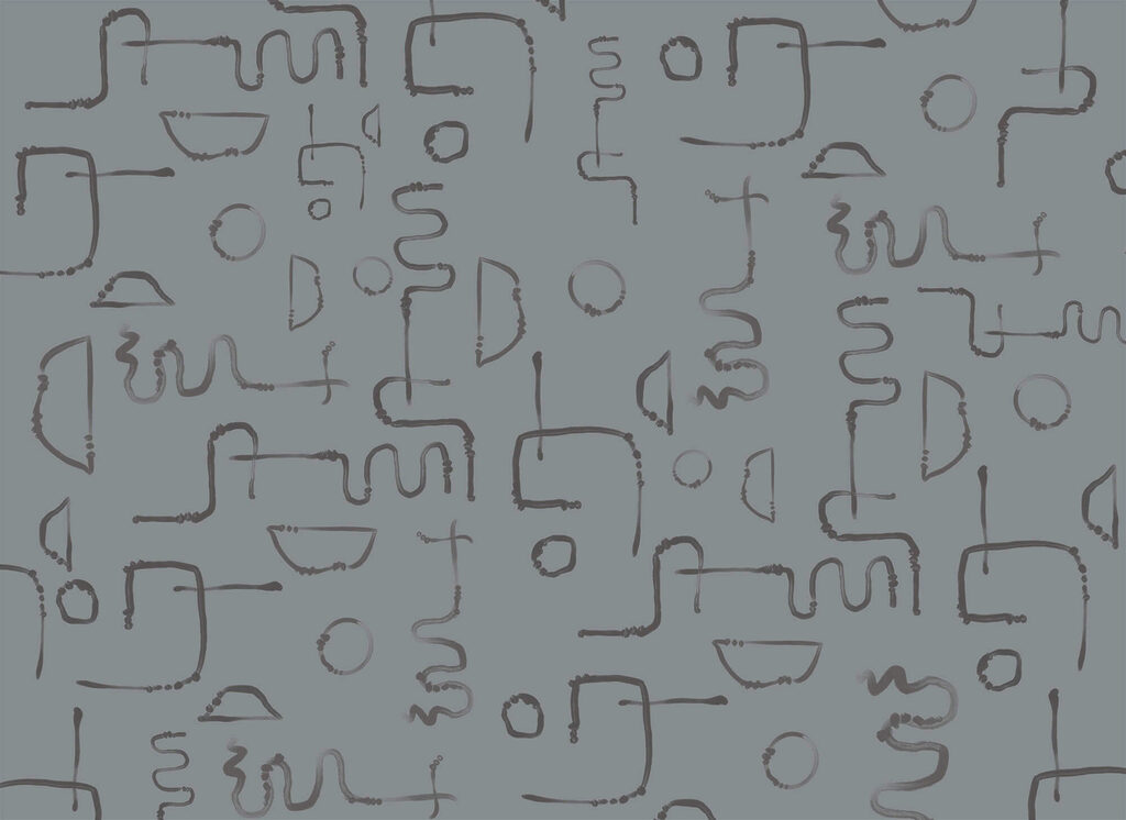 Unregelmäßige Konturen — ganzes Design