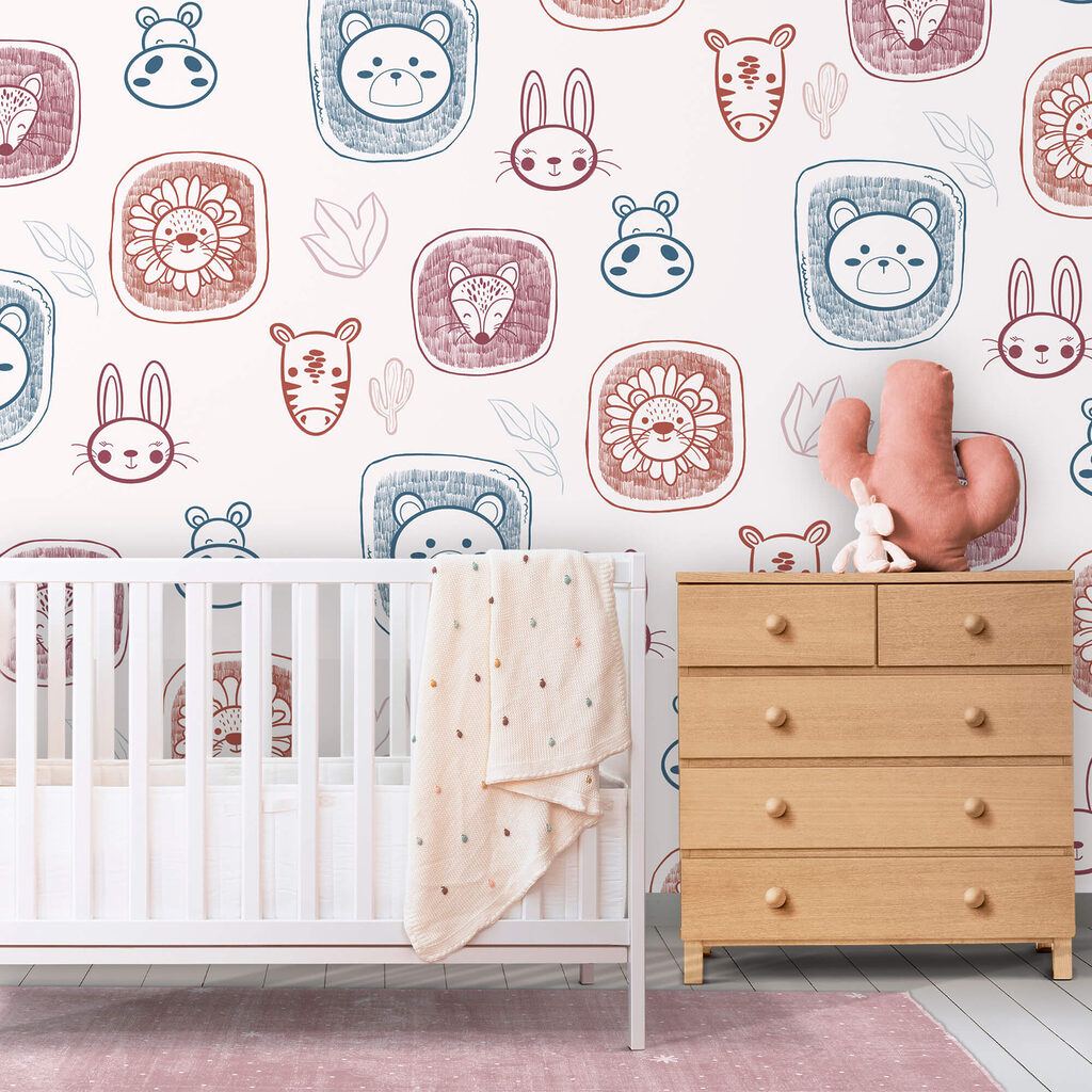 Gezeichnete Tiergesichter — Interieur 1
