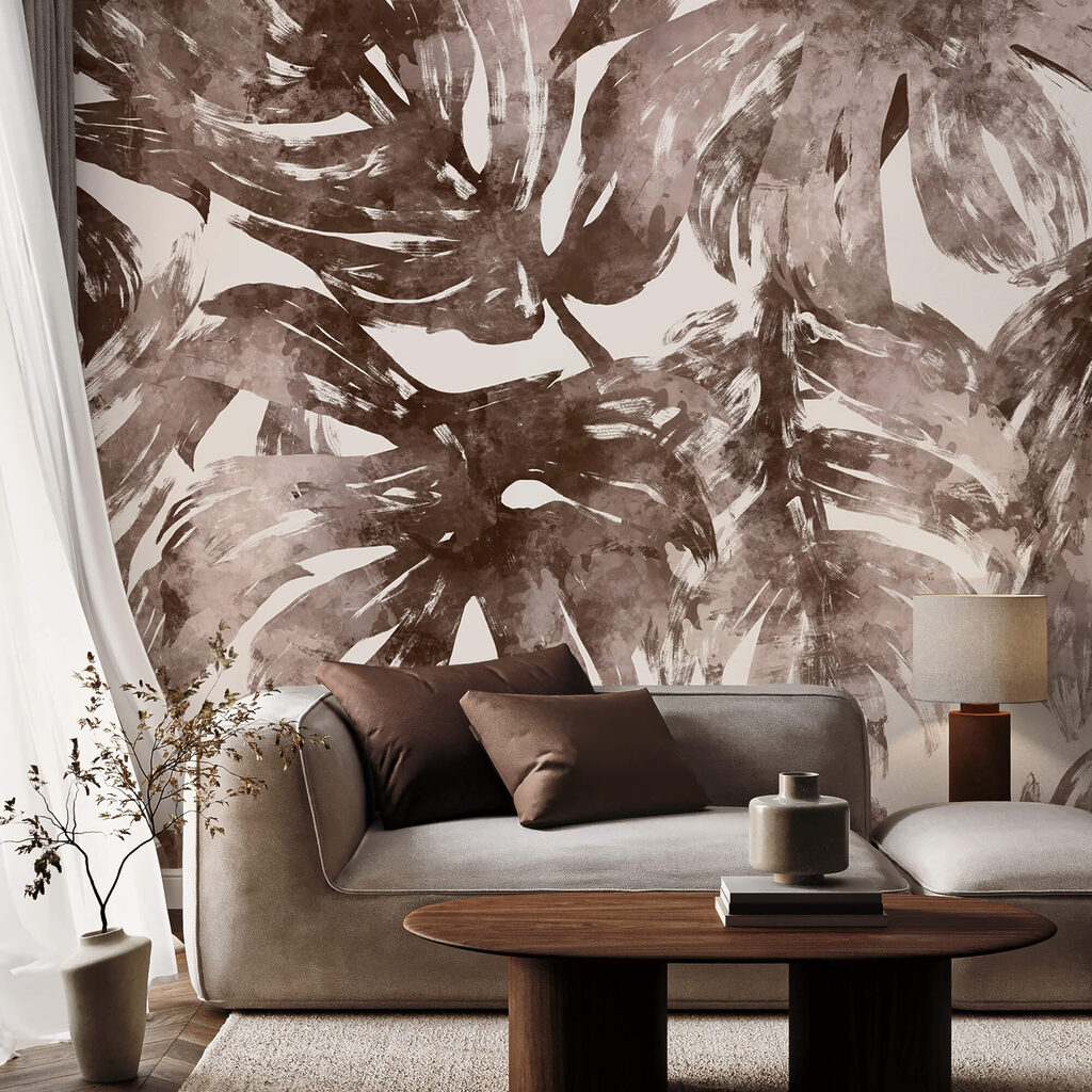 Blattwerk in Erdtönen — Interieur 1
