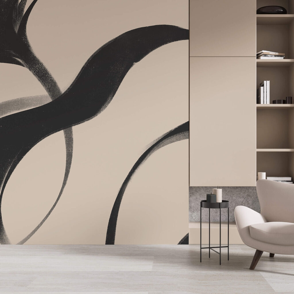 Schwarze Wellenbahnen — Interieur 1