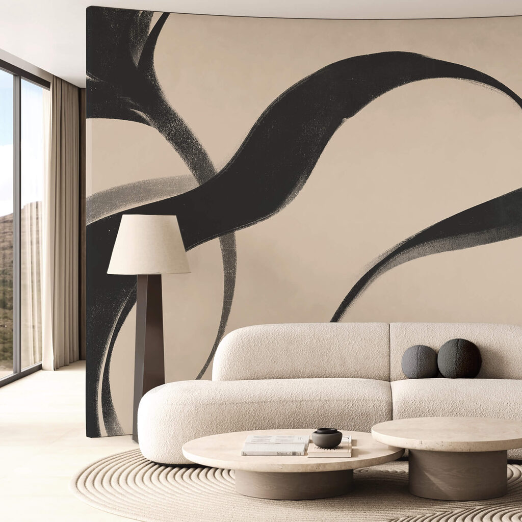 Schwarze Wellenbahnen — Interieur 2
