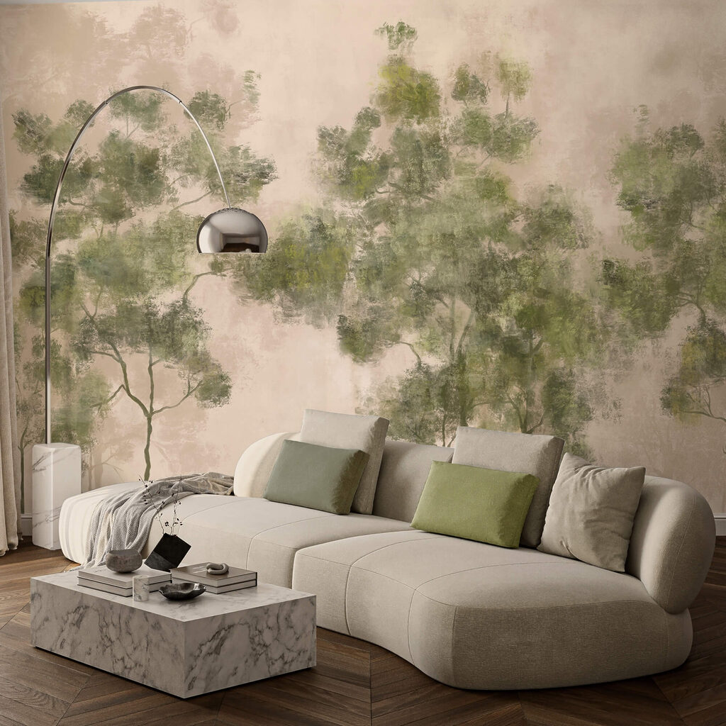 Bäume mit grünen Kronen — Interieur 2