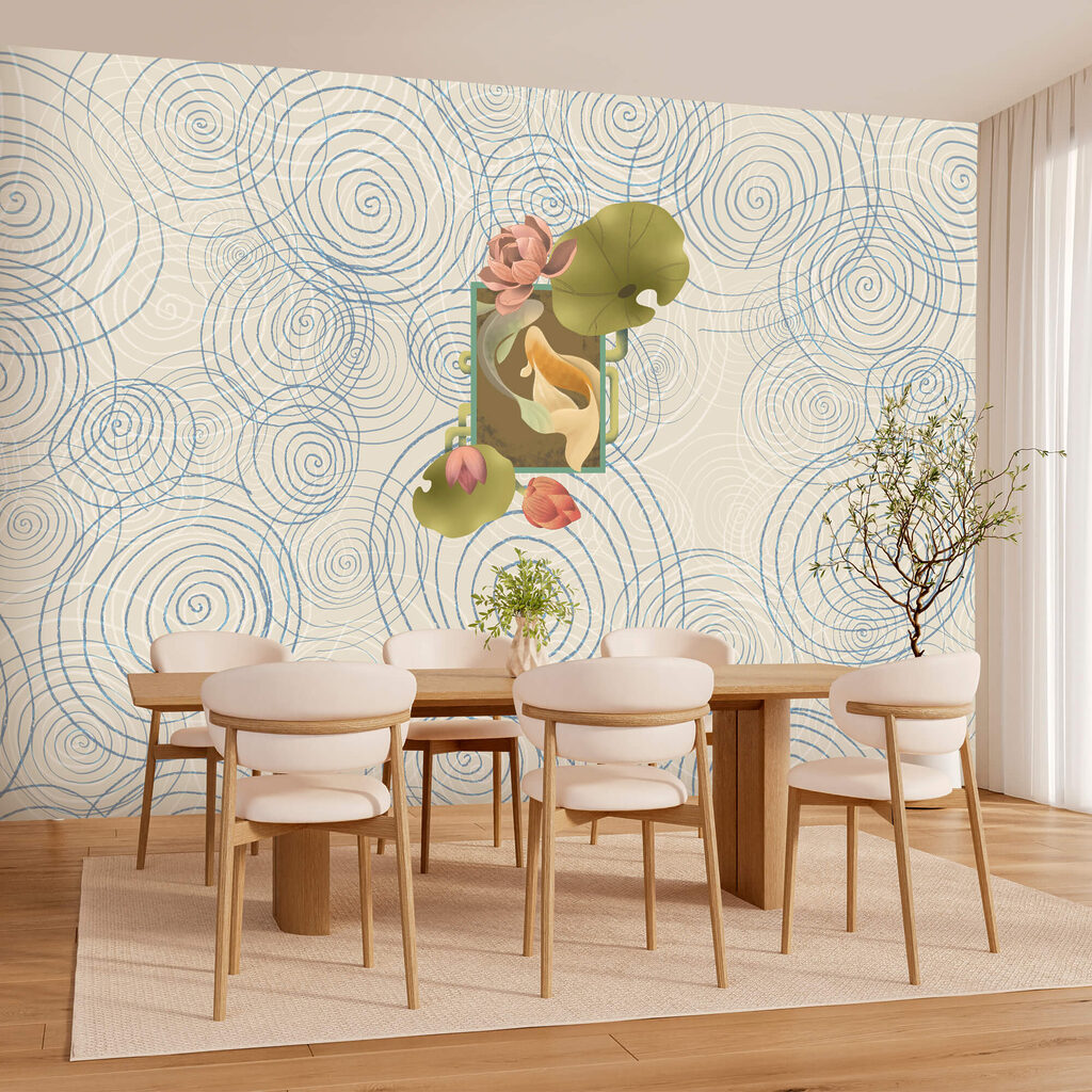 Fisch zwischen Wasserblumen — Interieur 1