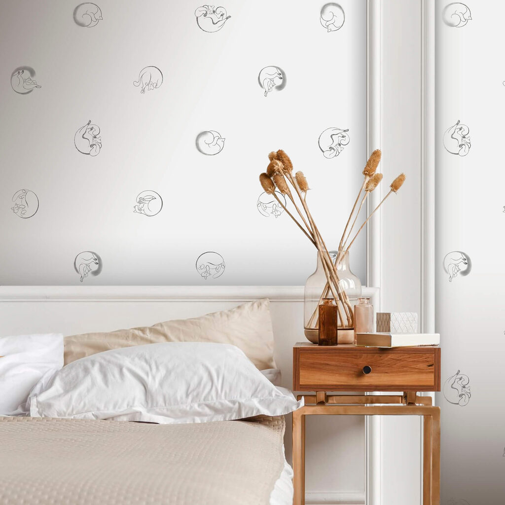 Blättchen in schrägen Reihen — Interieur 1