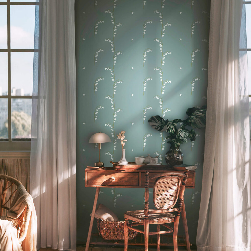 Weiße Wellenranken — Interieur 2
