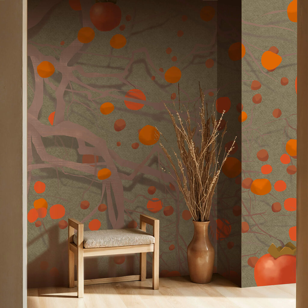Baum mit orangefarbenen Früchten — Interieur 2