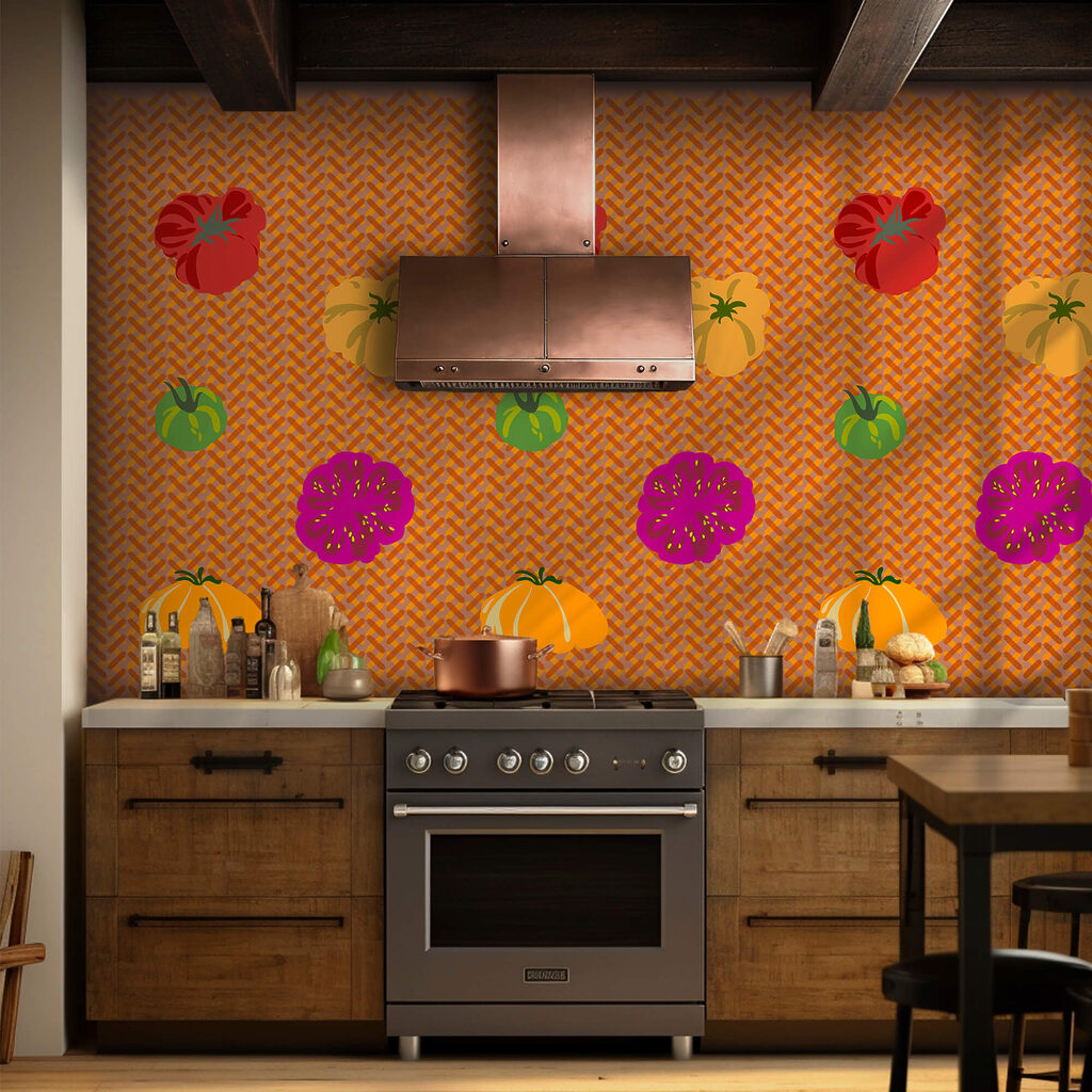 Bunte Früchte in Reihen — Interieur 2