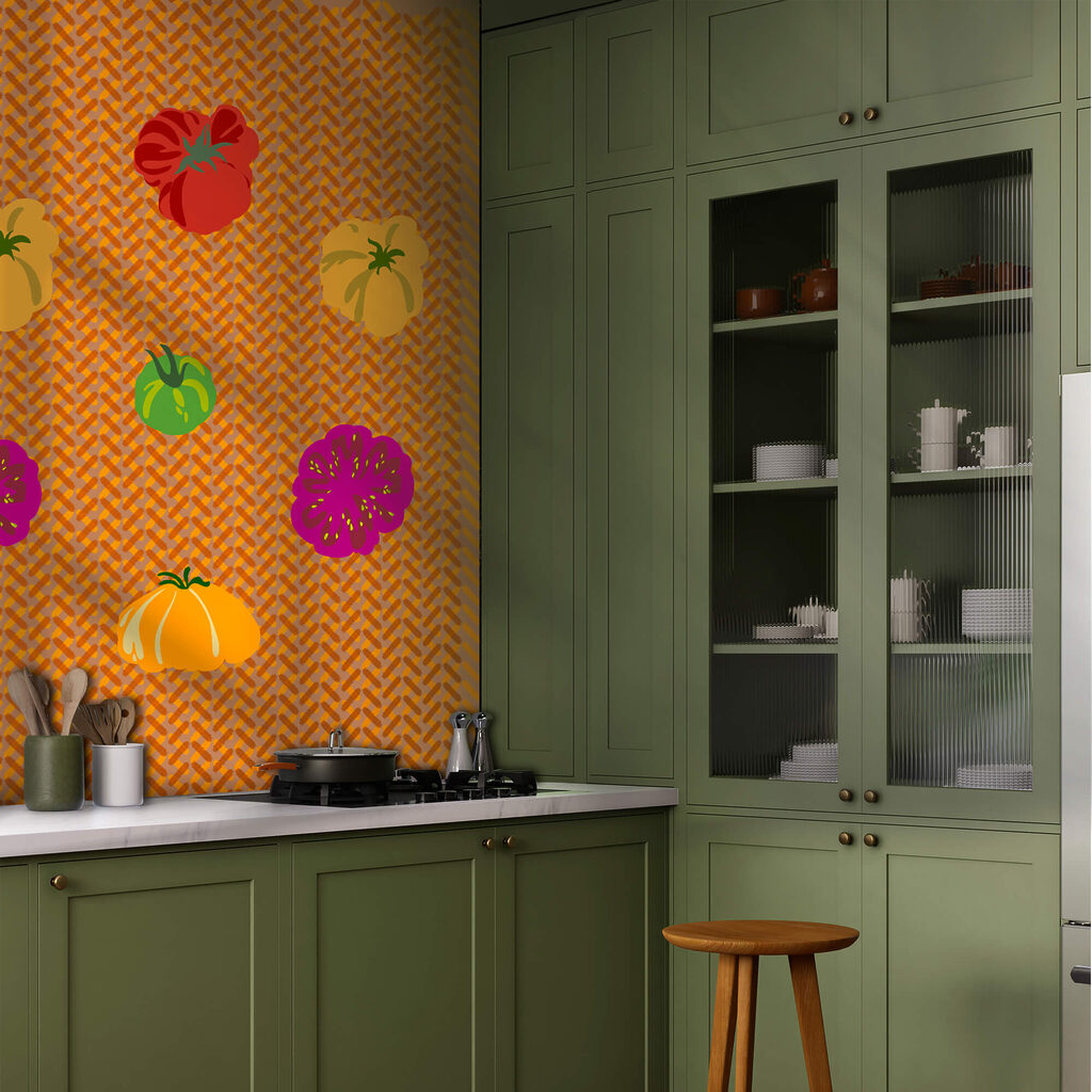 Bunte Früchte in Reihen — Interieur 3